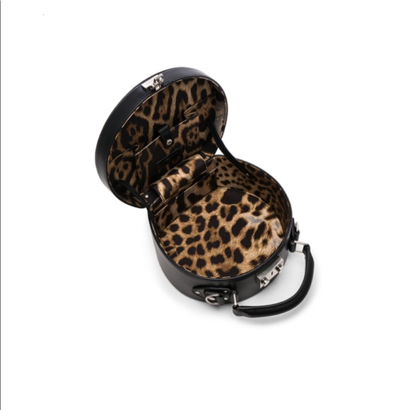 * Saint Laurent Small Leather Mica Hat Case - Picture 4 of 15